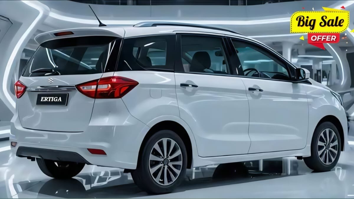 Maruti Ertiga 2025 price, Ertiga 2025 EMI ₹11600, Maruti 7-seater CNG mileage, Ertiga SUV look, Ertiga new model features, Ertiga 6 airbags, Maruti family car 2025, Ertiga vs Carens 2025, Ertiga online booking, Maruti Suzuki latest launch