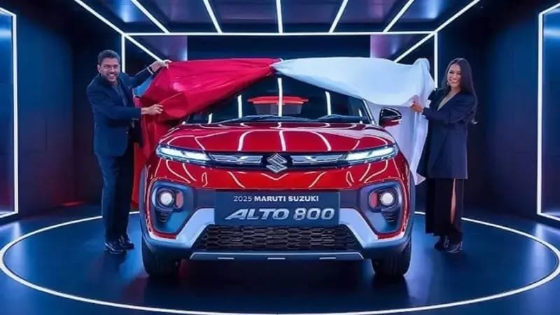 Maruti Alto 800 2025, Alto 44 KM/L mileage, budget car India, Alto EMI ₹6,990, best CNG car India, entry-level hatchback 2025, fuel-efficient cars India