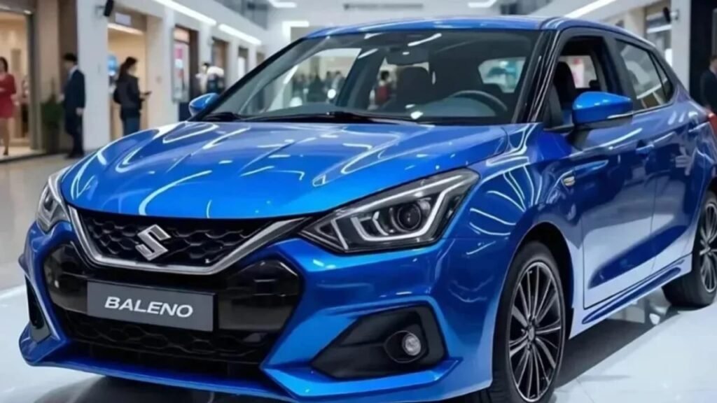 Maruti Baleno 2025, Maruti Baleno EMI, Baleno 2025 price in India, premium hatchback under ₹90,000 down, 32 km/l mileage car, Baleno features, new Baleno booking, Maruti smart tech car, low EMI car India 2025, best family hatchback India