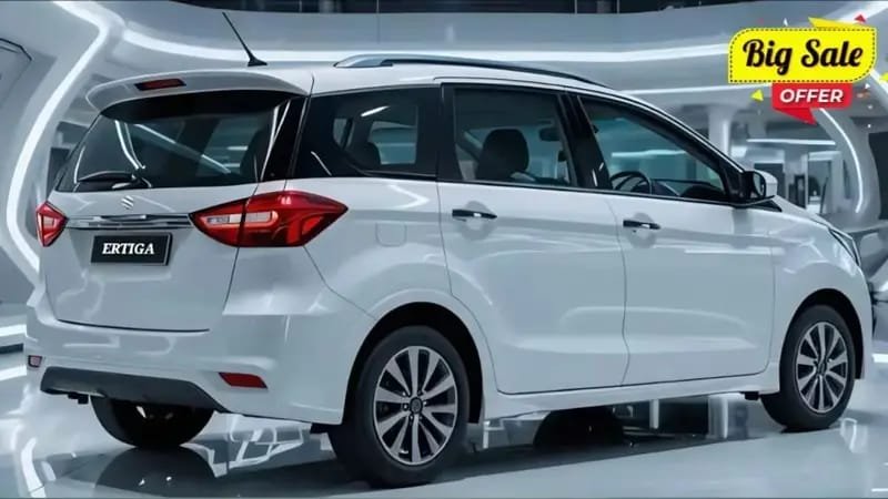 Maruti Ertiga 2025 launch, Ertiga SUV design, Maruti Ertiga 6 airbags, Ertiga 34 KMPL mileage, Maruti Ertiga EMI ₹10,990, hybrid MPV India, 7-seater SUV India, Maruti Ertiga safety features, best family car 2025